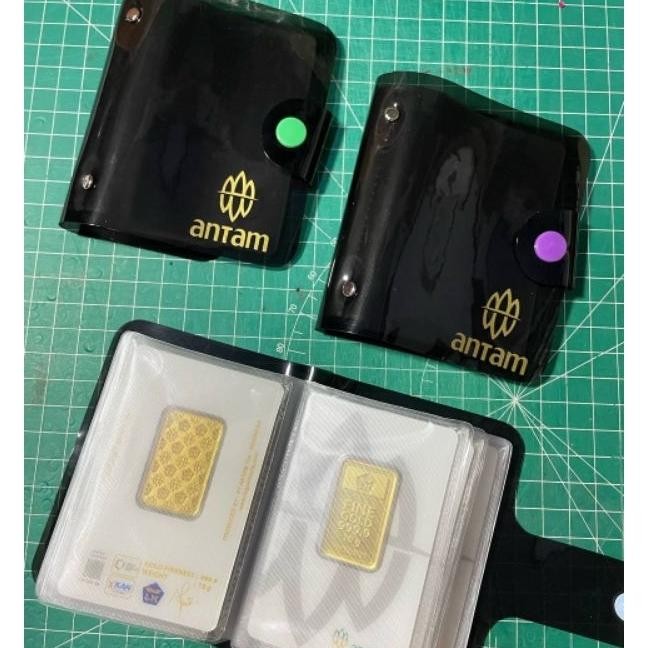 Dompet Album Logam Mulia Emas Batangan Tempat Penyimpanan LM Tabungan Target