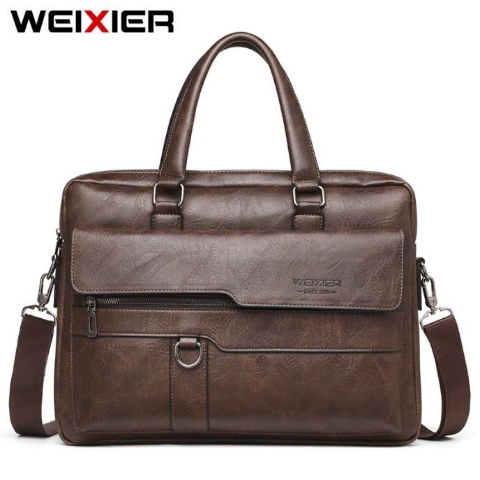 Terlaris WEIXIER 8619 Tas Kerja Pria SALE