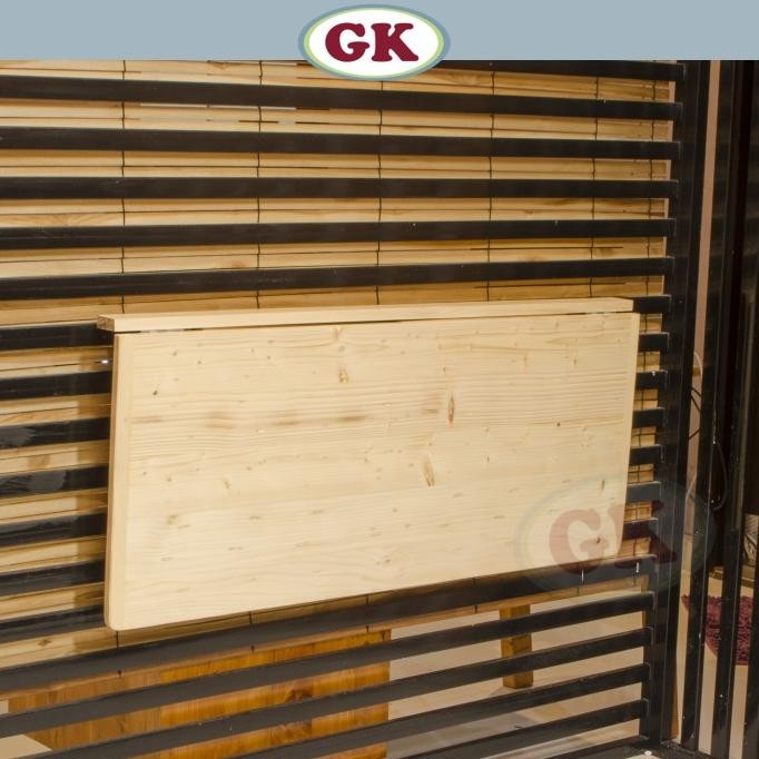 Meja lipat dinding kayu jati belanda