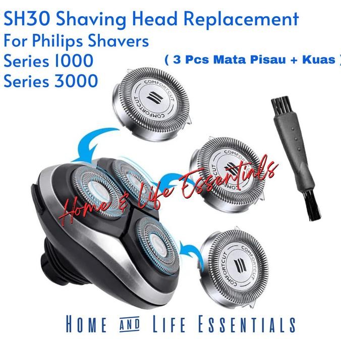 NEW Refill Shaver SH30 Mata Pisau Cukur Philips S1000 S3000 Shaver Blade