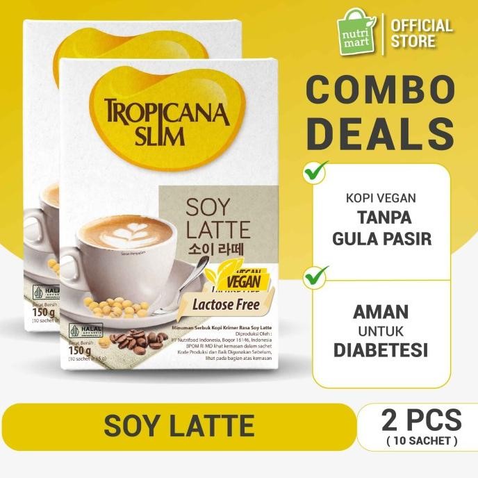 

HOT SALE Twin Pack: Tropicana Slim Soy Latte (10 Sch) - Kopi Bebas Gula