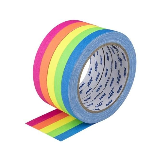 

TERLARIS - KUPO GAFFA CLOTH SPIKE TAPE Bundle 3Pcs - 12mm 15yard x 3 Tape Warna