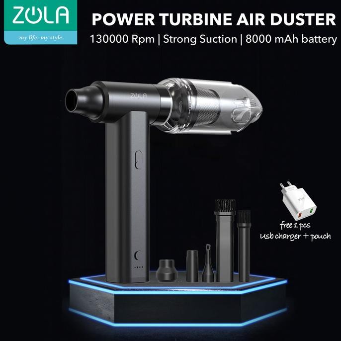 ZOLA TURBINE WIRELESS AIR DUSTER & VACUUM KOMPUTER PC LAPTOP KAMERA ALT OPOLAR COMPRESSED AIR DUSTER