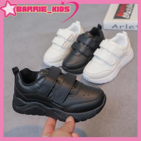 Sepatu Sekolah Anak Perempuan Barriekids B057 Hitam Tk,Sd Dan Smp Motif Perekat Sepatu Anak Cewek