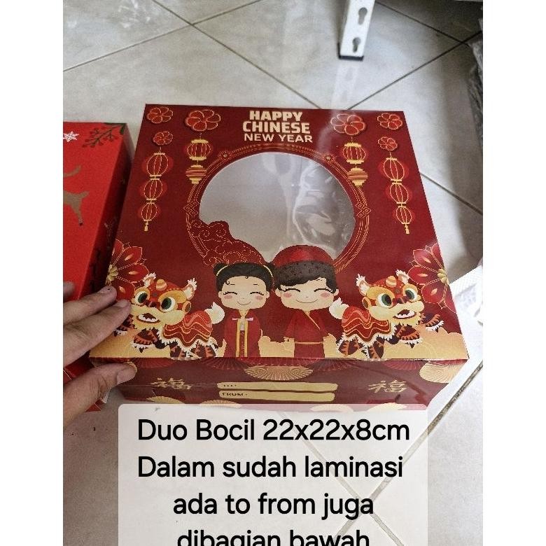 Chinese New Year Box Imlek 22X22 X8Cm Box Imlek Kue Bolu Box Imlek Kue Lapis Box Imlek Brownies Kota
