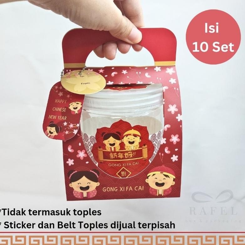 10 Set Box Jinjing Amei Box Imlek Toples 400 600 Ml