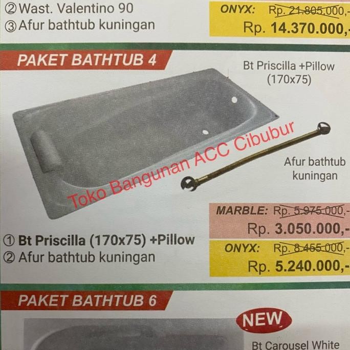 Bathup - Priscilla Marble / Onyx