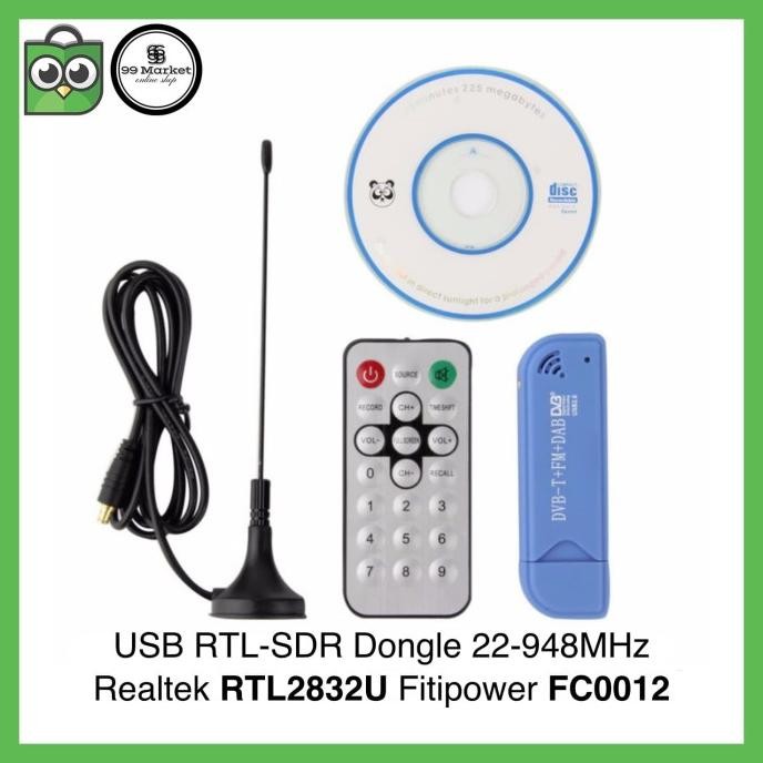 TERLARIS - USB RTL-SDR Dongle RTL2832U FC0012 Software Defined Radio RTLSDR