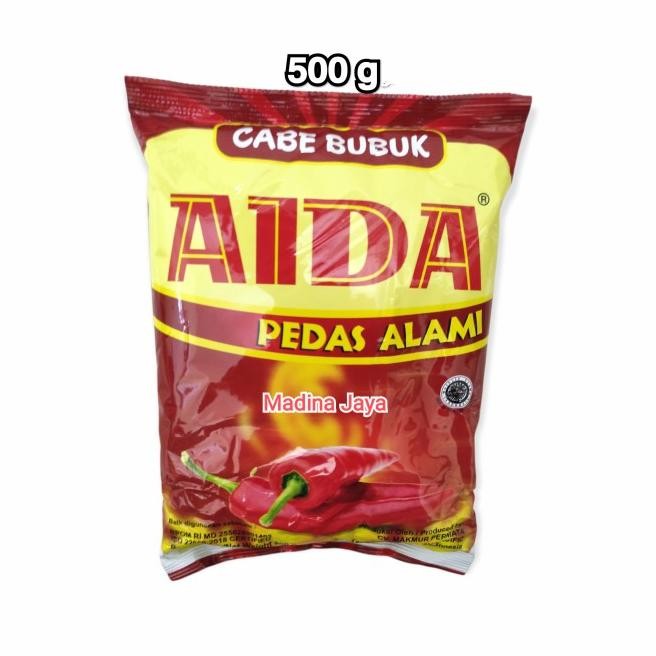 

Aida Bubuk Cabe Giling Pedas 500G /Bumbu Cabai Kering Ala