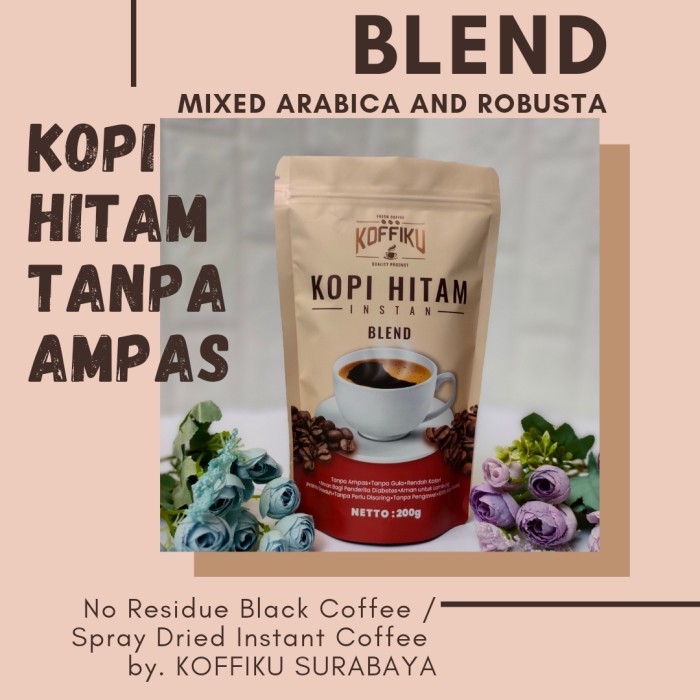 

HRG DISKON KOFFIKU Spray Dried Instant Coffee /Kopi Tanpa Ampas [BLEND] 200 gram