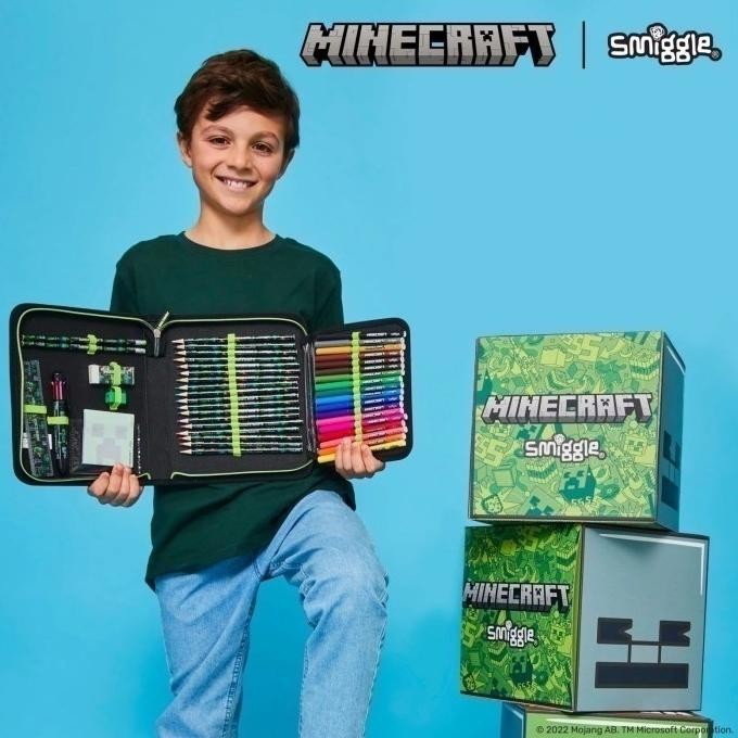 

TERLARIS - Kotak pensil smiggle minecraft ( udah sama isi nya )
