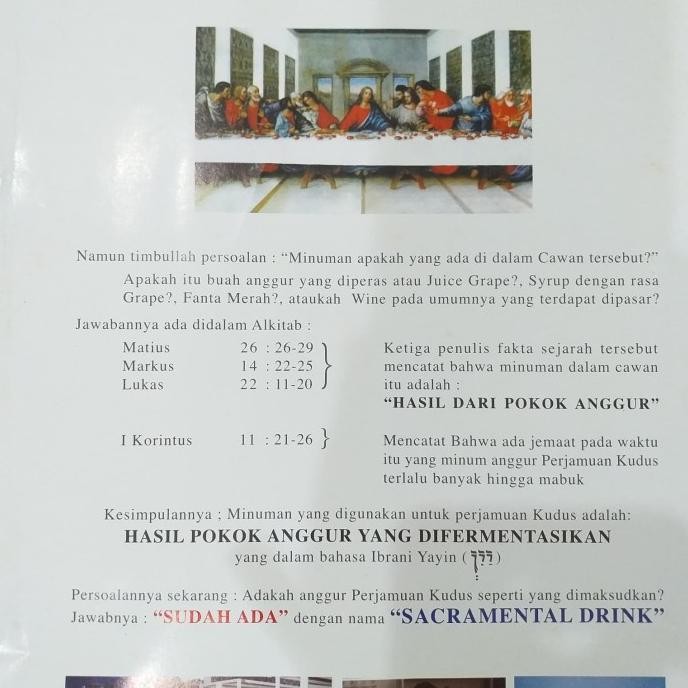 

Anggur perjamuan/ Sacramental Drink merk Ros Gung + Hosti DS10
