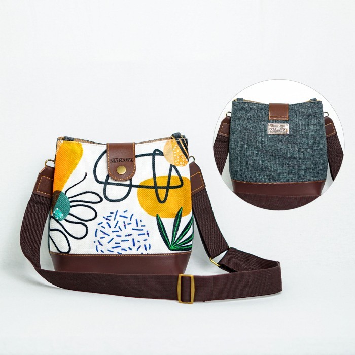 TERJAMIN Tas Selempang Wanita Multifungsi Marawa Handmade Nara Series - Seil