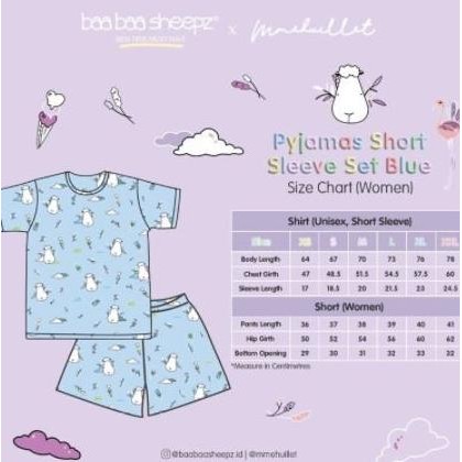 Baabaasheepz x Mmehuillet Short Sleeve Piyama Flamingo Adult