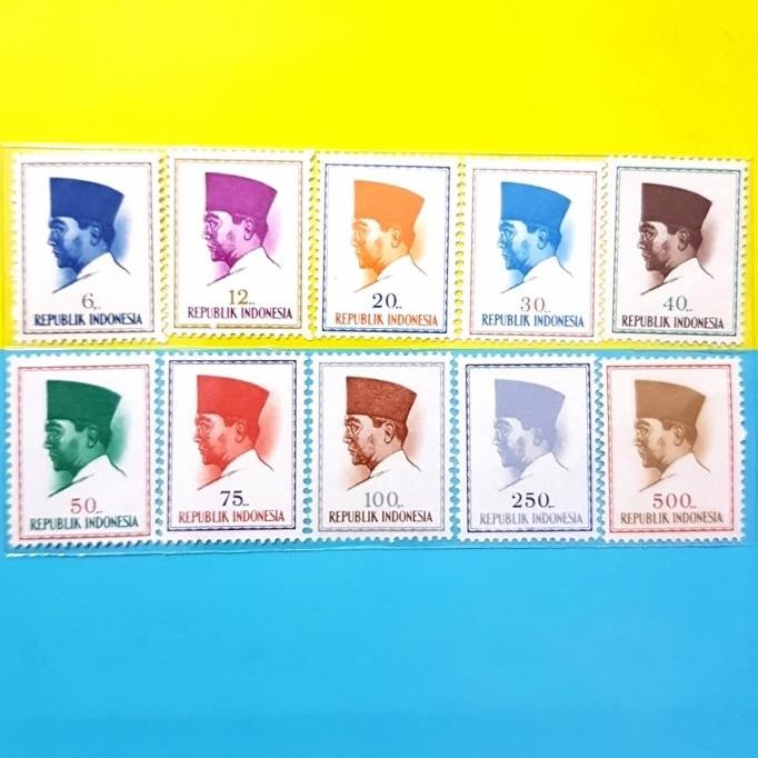 

Perangko/Prangko Indonesia. 1964. Presiden Soekarno. Set Lengkap Original Dan Terpercaya