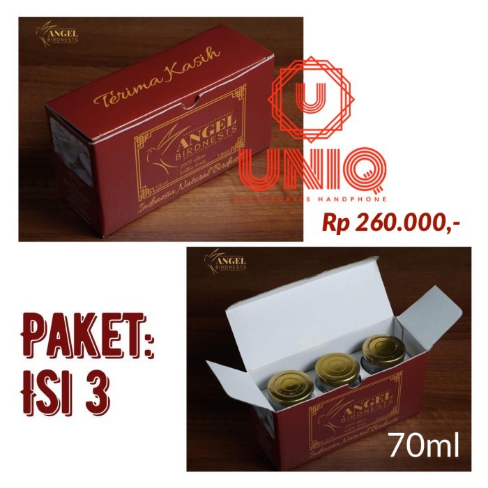 

Populer Minuman Sarang Burung Walet Homemade Angel Birdnest 70Ml Paket 3 Pcs