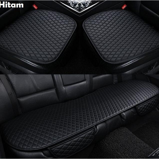 Cover Alas Duduk Jok Mobil 3In1 Bahan Premium Leather Kulit Sintetis Mobil Hrv Terbaru