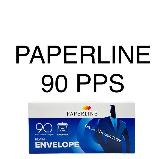 

AMPLOP PAPERLINE 90 PPS / Amplop Putih Polos 90 PPS Kabinet Cabinet Dengan Lem / Seal Pengaman