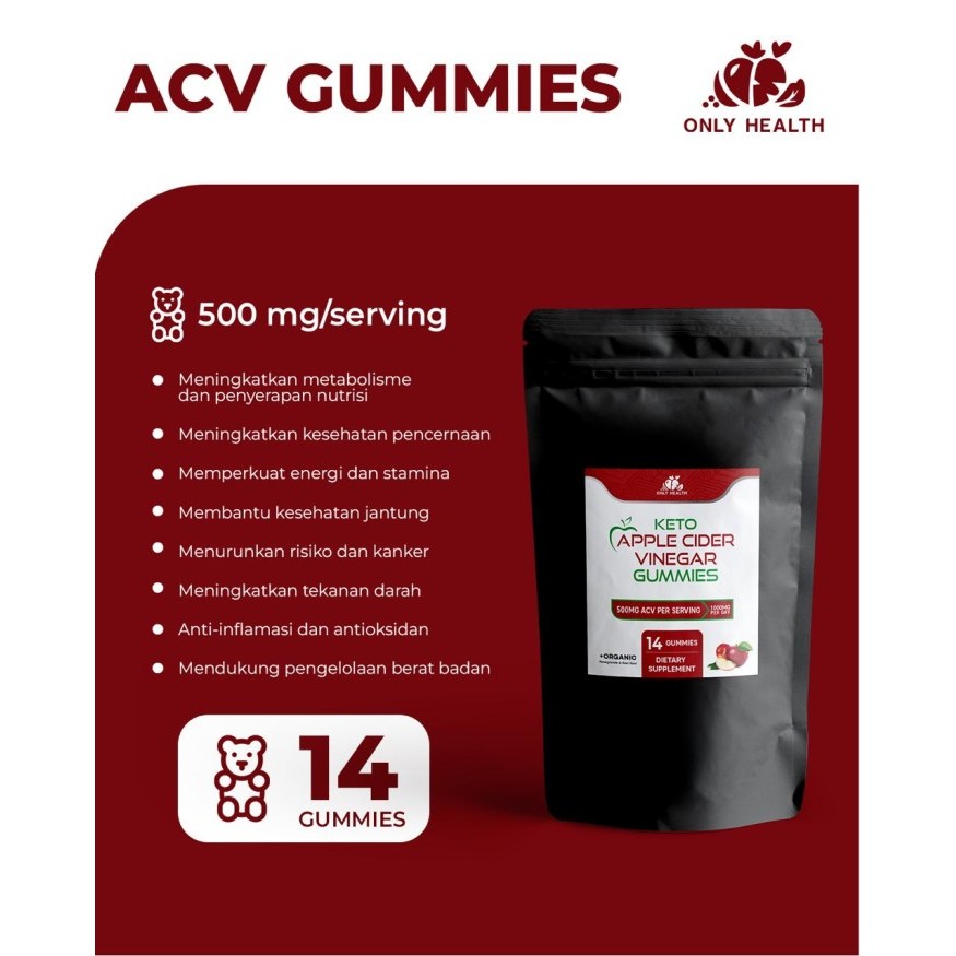 

DISKON Only Health Nutrition - Apple Cider Vinegar 14 Gummies
