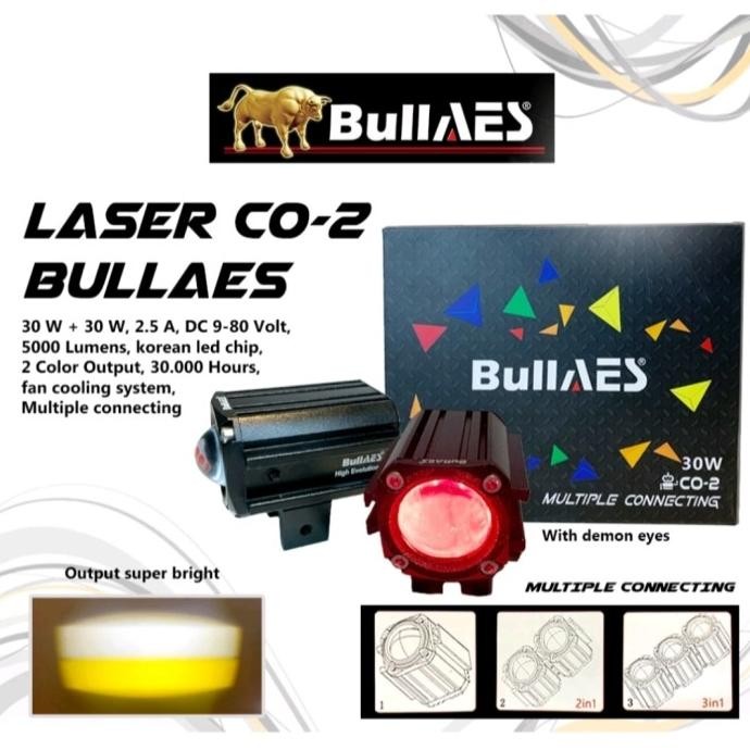 Lampu Tembak Laser CO-2 Multiple Connecting 30 Watt Merk Bullaes