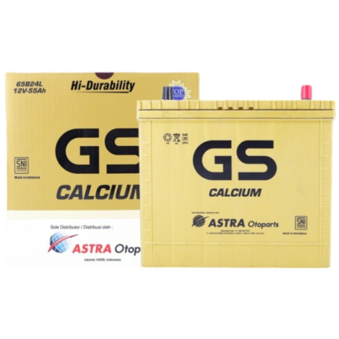 GS Calcium Astra Aki Kering Mobil Suzuki Baleno NS60L / 65B24L - 12V / 55Ah