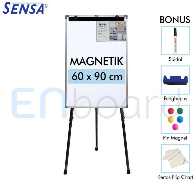 

TERMURAH - Flip Chart / Flipchart / Papan Presentasi Sensa 60 x 90 cm