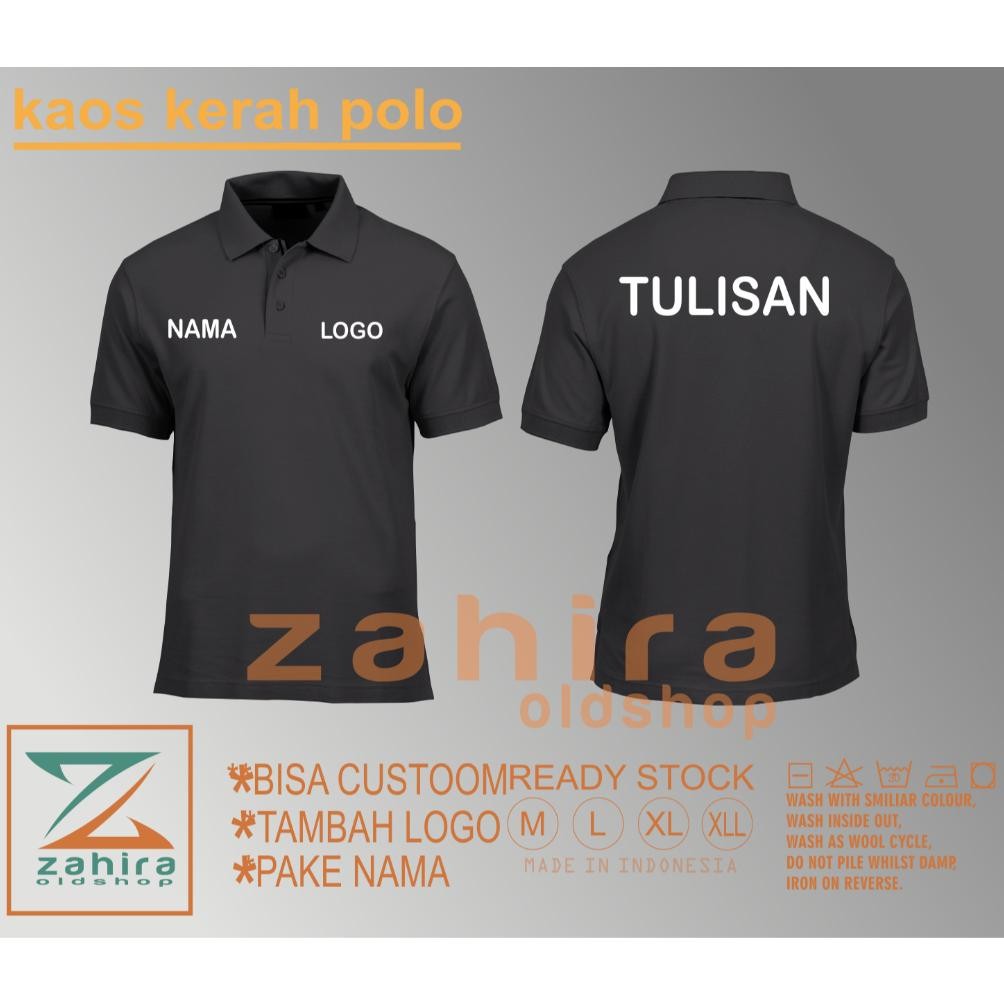 Kemeja Pria Tactical Dinas Proyek Lapangan Kaos Polo Custom Sablon