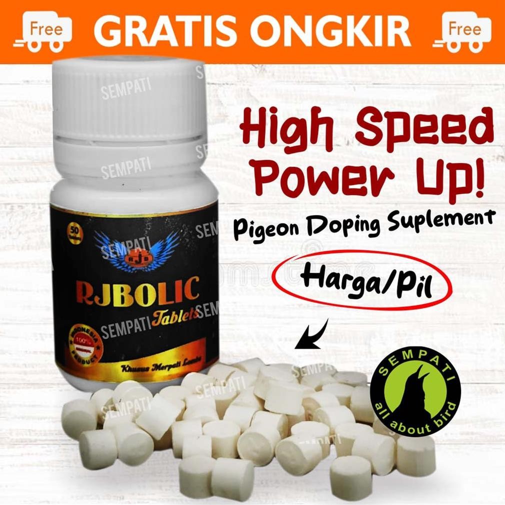 SEMPATI RJBOLIC VITAMIN BURUNG MERPATI BALAP POS PIL DOPING OBAT VETABOLIC RECOVERY OTOT PIL MERPATI