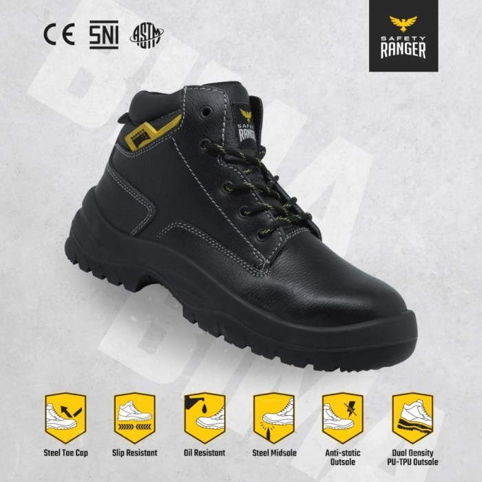 " Sepatu Safety Ranger - BIMA - SR06 - PU/TPU - Safety Shoes