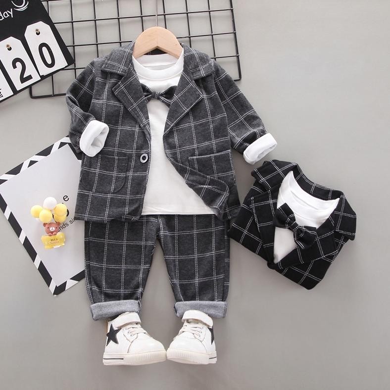 Pan Kupu Stelan Jas Anak Cowok Setelan Baju Tuxedo Dasi Kupu Laki Laki Gaya Keren Korean Style