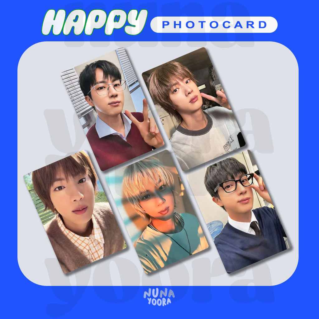 BTS JIN "HAPPY" PHOTOCARD PC JIN KPOP PC KIM SEOKJIN
