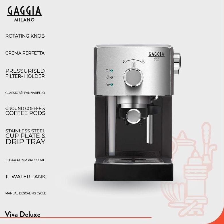 Selen Gaggia Viva Deluxe Manual Coffee Machine / Mesin Kopi / Mesin Espresso