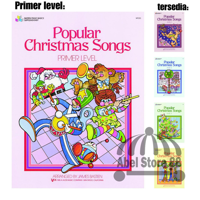 

Natal Popular Christmas Songs Level Primer/1/2/3/4 Buku Piano Lagu Natal - Primer Level Limited