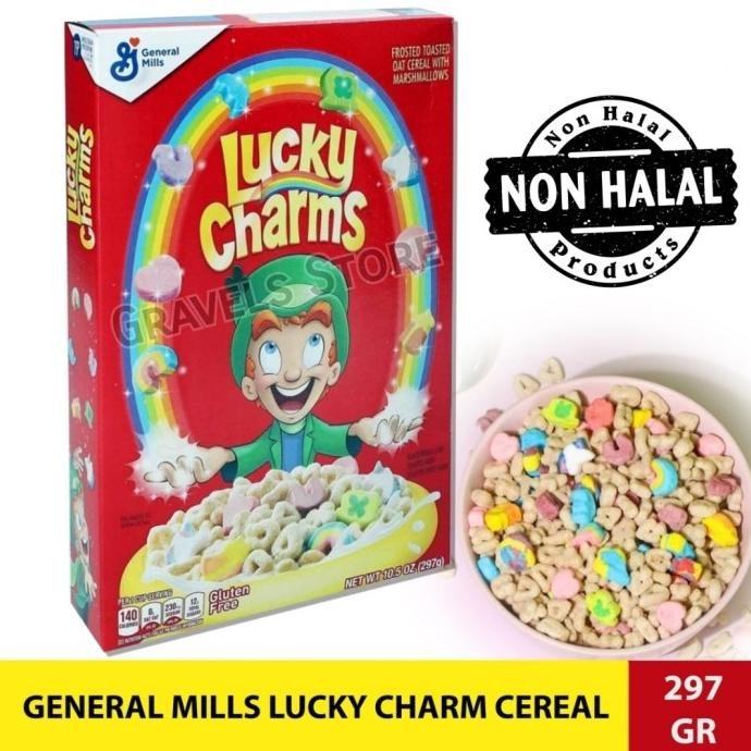 

General Mills Lucky Charms Cereal - Sereal Import Sarapan Sehat