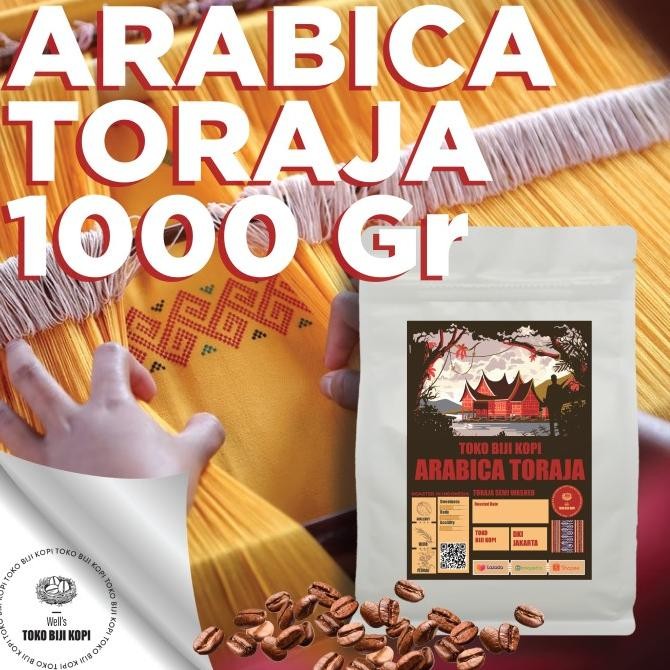 

Kopi Arabika Toraja Kalosi Semi Wash Roasted Bean - 1 Kg