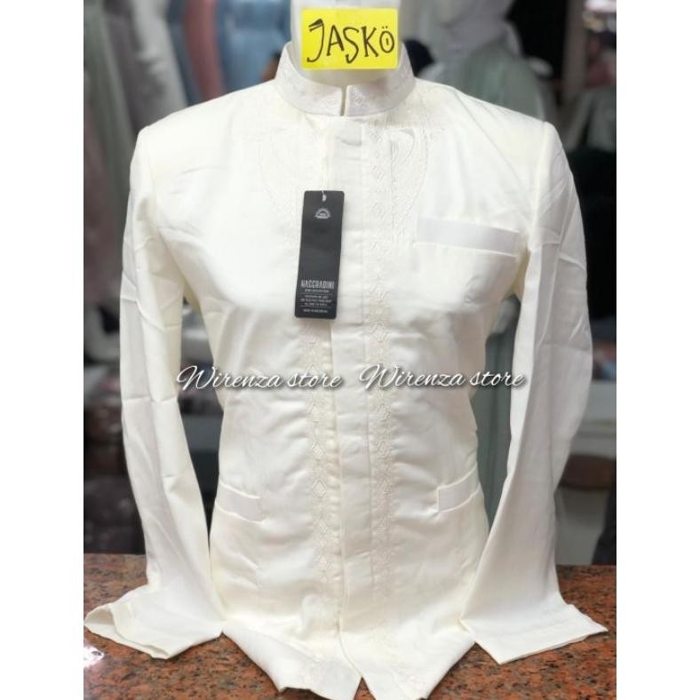 JASKO // JAS KOKO  PUTIH LENGAN PANJANG HASGRADINI