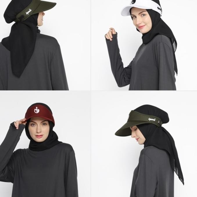 Jilbab Topi Olahraga Hijab
