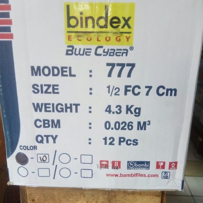 

TERLARIS - Ordner Bindex 777 1/2 Folio hitam