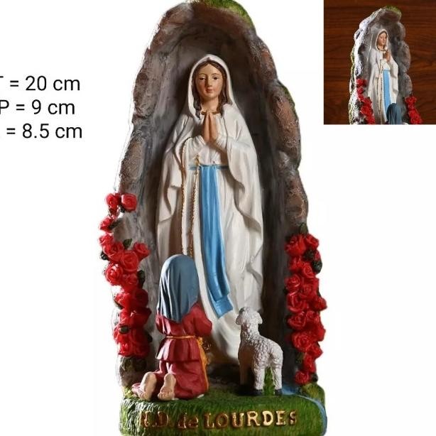 Patung Gua Maria Lourdes Italy / Patung Bunda Maria Lourdes