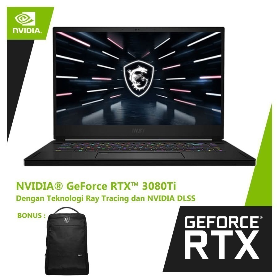 MSI STEALTH GS66 GeForce RTX™ 3080Ti - i9 12900H 32GB 2TBSSD -12UHS