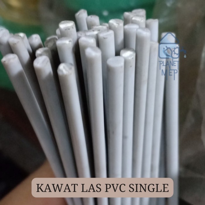 cusss order] Kawat Las PVC Single Ecer Abu / PVC Welding Rod