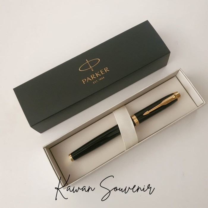 

Ready Pulpen Parker Original IM New LQ Black Gold Trim (Klip Emas) RB