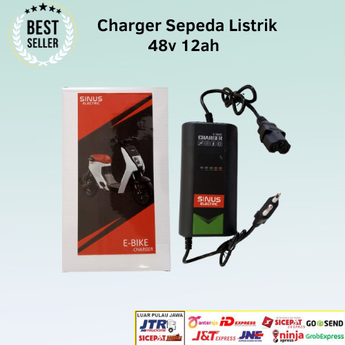 Ready Charger Aki Battery Sepeda Listrik 48V 12Ah Super Rider Berkualitas