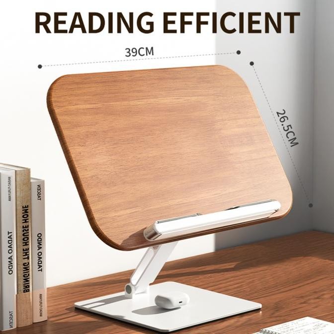 

TERMURAH - JOPREE YD7 Wooden Reading Book Stand Adjustable Dudukan Penjepit Buku untuk Membaca dan Belajar