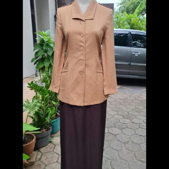 seragam dinas guru pramuka Wanita || baju dinas pramuka jumbo