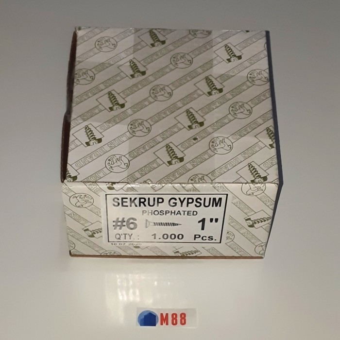 Skrup Gypsum 1 inch (2.5 cm) -DUS- Sekrup Kayu Gipsum 6x1 Drywall