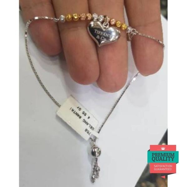 Murah Gelang emas asli kadar 750 model dollar terbaru Keren