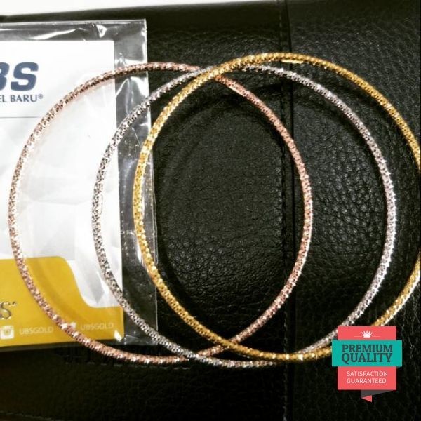 Promo Gelang emas asli kadar 700 model 3 warna ubs Elegan