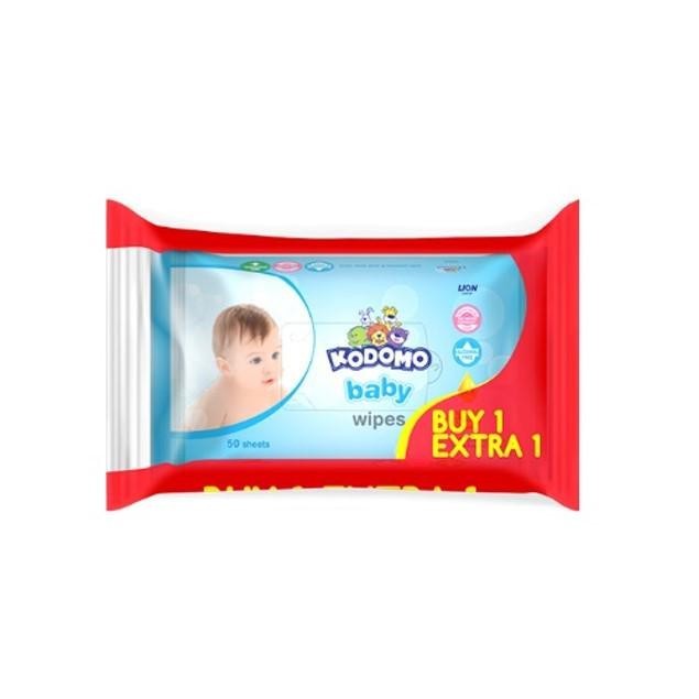 Kodomo Tisu Basah Antibakterial Classic Blue Bag Isi 50 Buy 1 Extra 1 x2 - Gambar 3