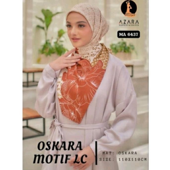 jilbab segiempat oskara motif laser cut azara